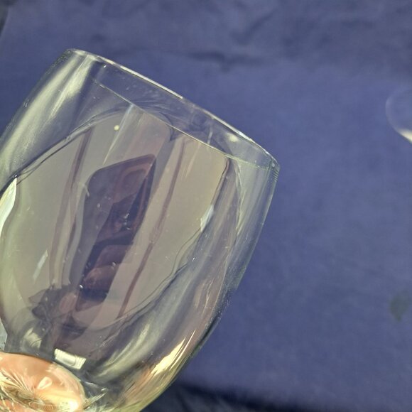 Vintage Twisted Stem Clear Glass Water Goblet - Picture 14 of 15